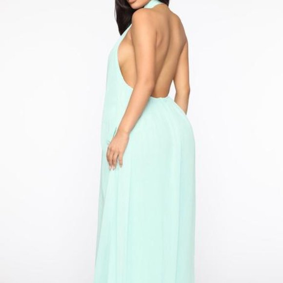 All The Flow Wide Leg Jumpsuit - Mint - Picture 3 of 7